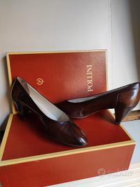 Scarpe décolleté in vera pelle . Misur.35. Pollini