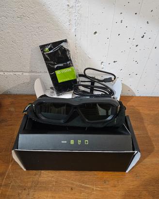 NVIDIA 3D Vision 2 Wireless Kit Occhiali 3D per PC