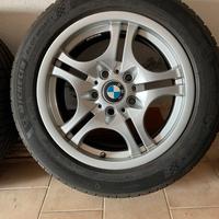 Nr.4 cerchi BMW E46 completi di gomme 205/55/16