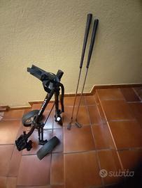 carrello + 2 mazze di golf
