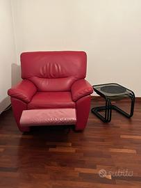 Poltrona in pelle