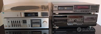 STEREO PIATTO CD CASSETTE AMPLIF.  n. 2 CASSE BOSE