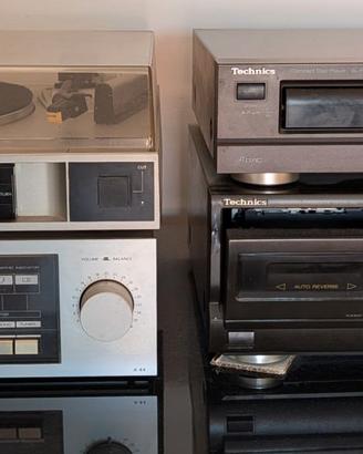 STEREO PIATTO CD CASSETTE AMPLIF.  n. 2 CASSE BOSE