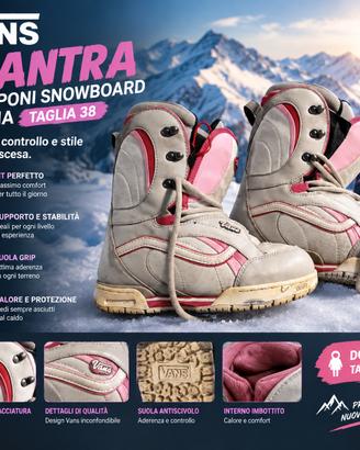 Scarponi snowboard donna Vans Mantra – taglia 38🏂