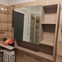 Mobile specchio contenitore bagno