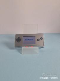 Game Boy Micro Argento Scatola Manuale