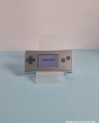 Game Boy Micro Argento Scatola Manuale