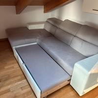 Divano letto angolare con cassone
