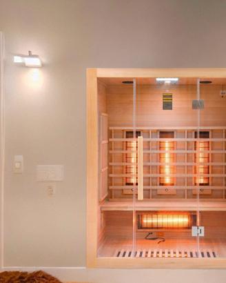 Sauna 3 Posti Infrarossi NUOVA 150x120x190 cm