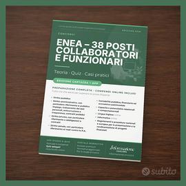 Manuale Concorso ENEA 38 Collaboratori Completa