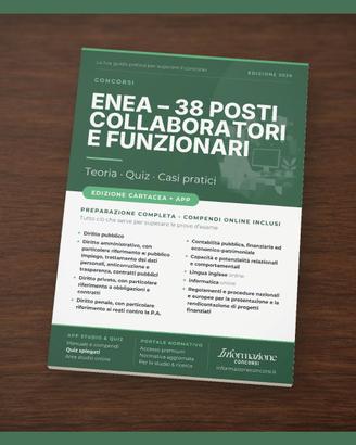 Manuale Concorso ENEA 38 Collaboratori Completa