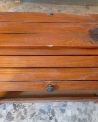 Portapane in legno rustico
