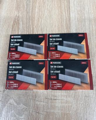 Set chiodi tipo 62 Parkside per spara punti \chiod