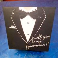 Rara Scatola con dedica al Testimone di Nozze