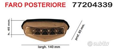 Fanale led posteriore universale omologato