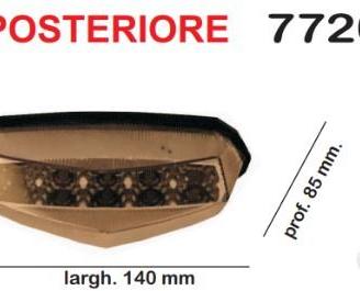 Fanale led posteriore universale omologato
