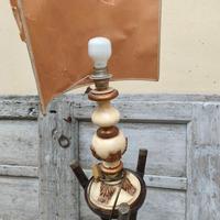 Lampada da tavolo in legno anni 40