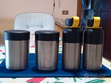 set contenitori cibo + borracce scout pic nic