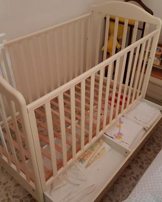 Culla per bambino compreso materasso artigianale