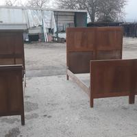 Letti in legno primi '900 liberty