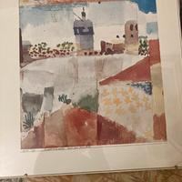 Quadro  con riproduzione stampa acquatello di Paul