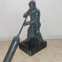 Statua in Bronzo "Mastro Vetraio" su Base in Marmo