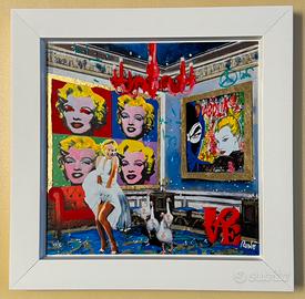 Quadro serigrafia Renè 30x30cm, you embarrass me