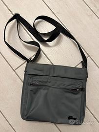 Borsello Lacoste uomo tracolla grigio originale