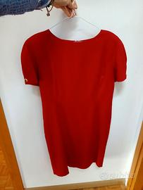 Vestito rosso pura lana
