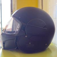 CASCO CROSSOVER CABERG GHOST X NERO OPACO