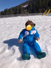 Tuta neve, maglia, leggins, pile, guanti. 1 2 anni
