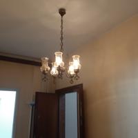 lampadario ottone e murano