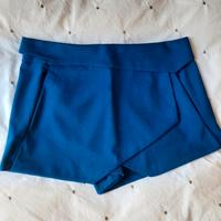 Gonna corta blu elettrico,  tg. M, marca Forever21