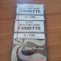 3 Audiocassette vergini imballate