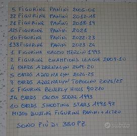 Lotto Card e Figurine Panini