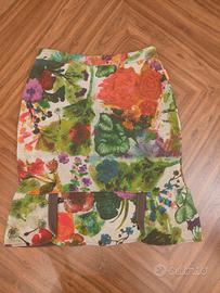 Gonna in felpa fantasia