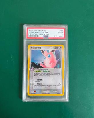 PSA 9 MINT Wigglytuff 13/100 EX Crystal Guardians