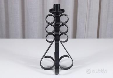 Candelabro vintage anni '60 in ferro battuto