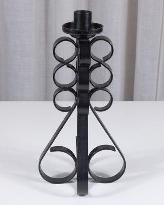 Candelabro vintage anni '60 in ferro battuto