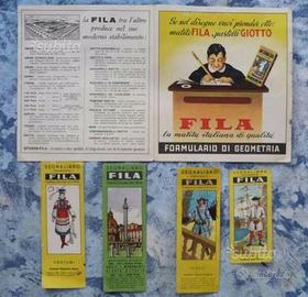 FILA Segnalibri e Formulario anni'50