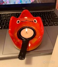 Porta candela Calcifer -Castello Errante di Howl