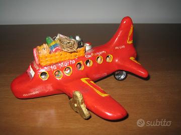 Aereo in ceramica fatto a mano vintage - colombia