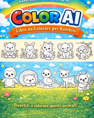 Libro da colorare ber bambini