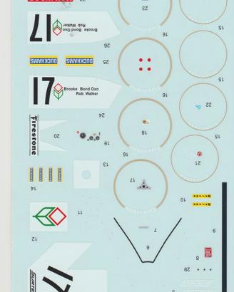 Decals Surtees TS9B South Africa 72 Hailwood 1/43
