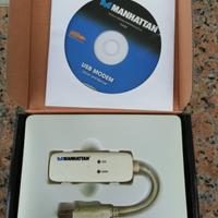 Modem USB 56 kpbs Manhattan, per mandare fax