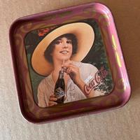 Vassoio Coca Cola vintage, con marchio in nero