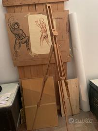 Cavalletto da pittore portatile