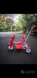 triciclo moto bimbo con musica e luci pedali e