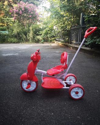 triciclo moto bimbo con musica e luci pedali e