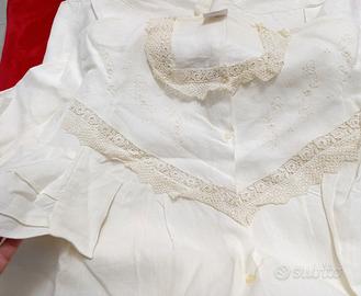 camicia da notte purolino con macramè alta qualità